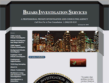 Tablet Screenshot of bejarsinvestigationservices.com